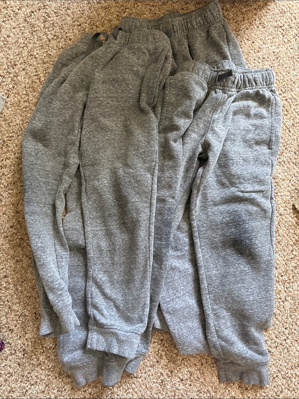 Target Kids Gray Fleece Jogger Sweatpants Bundle - 4 pairs